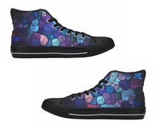 Men's Black High Top Canvas Shoes