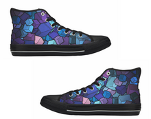 Men's Black High Top Canvas Shoes