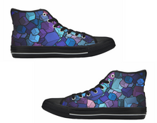 Men's Black High Top Canvas Shoes